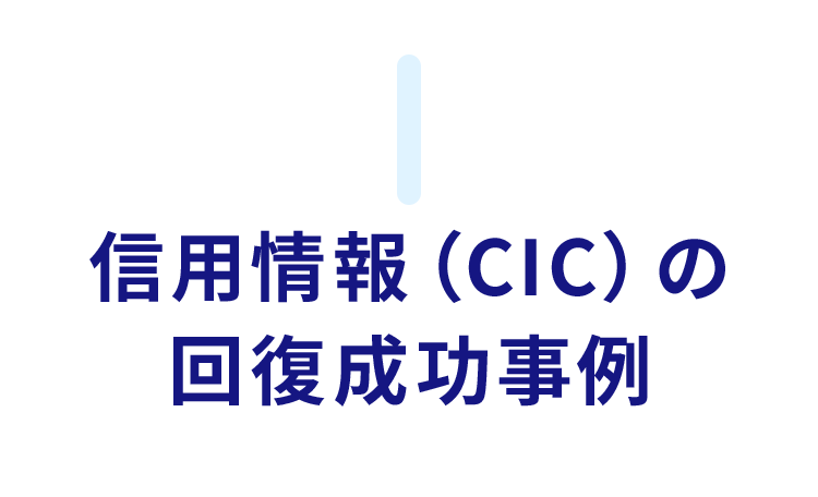信用情報(CIC)の回復成功事例