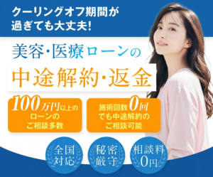 美容・医療ローンの返金が可能か、まずはご確認ください