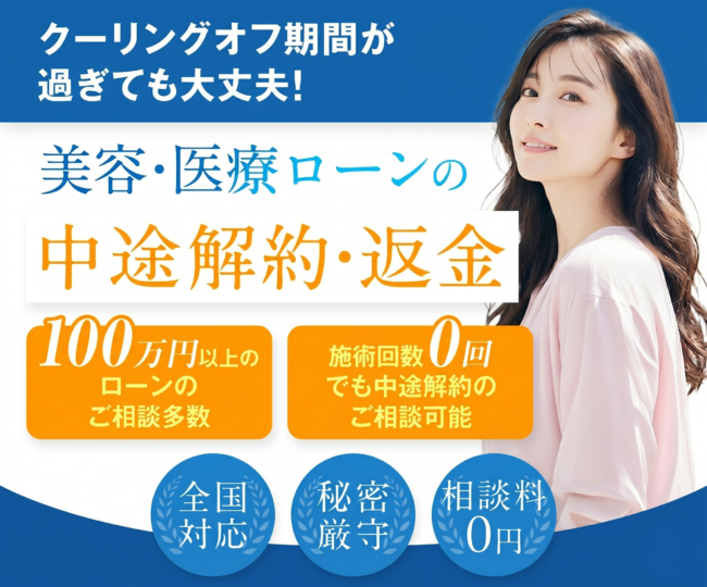 美容・医療ローンの返金が可能か、まずはご確認ください